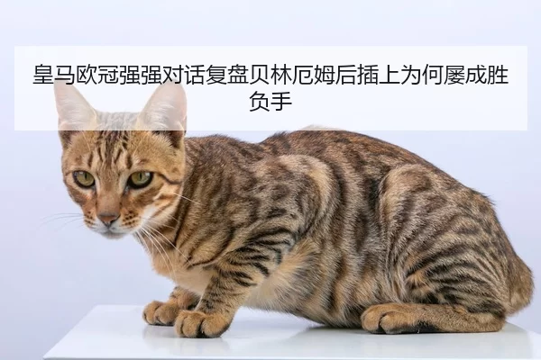 皇马欧冠强强对话复盘贝林厄姆后插上为何屡成胜负手